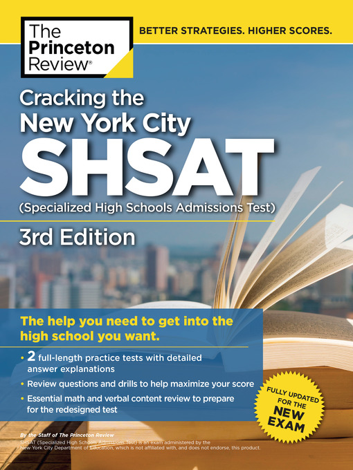 Title details for Cracking the New York City SHSAT (Specialized High Schools Admissions Test) by The Princeton Review - Wait list